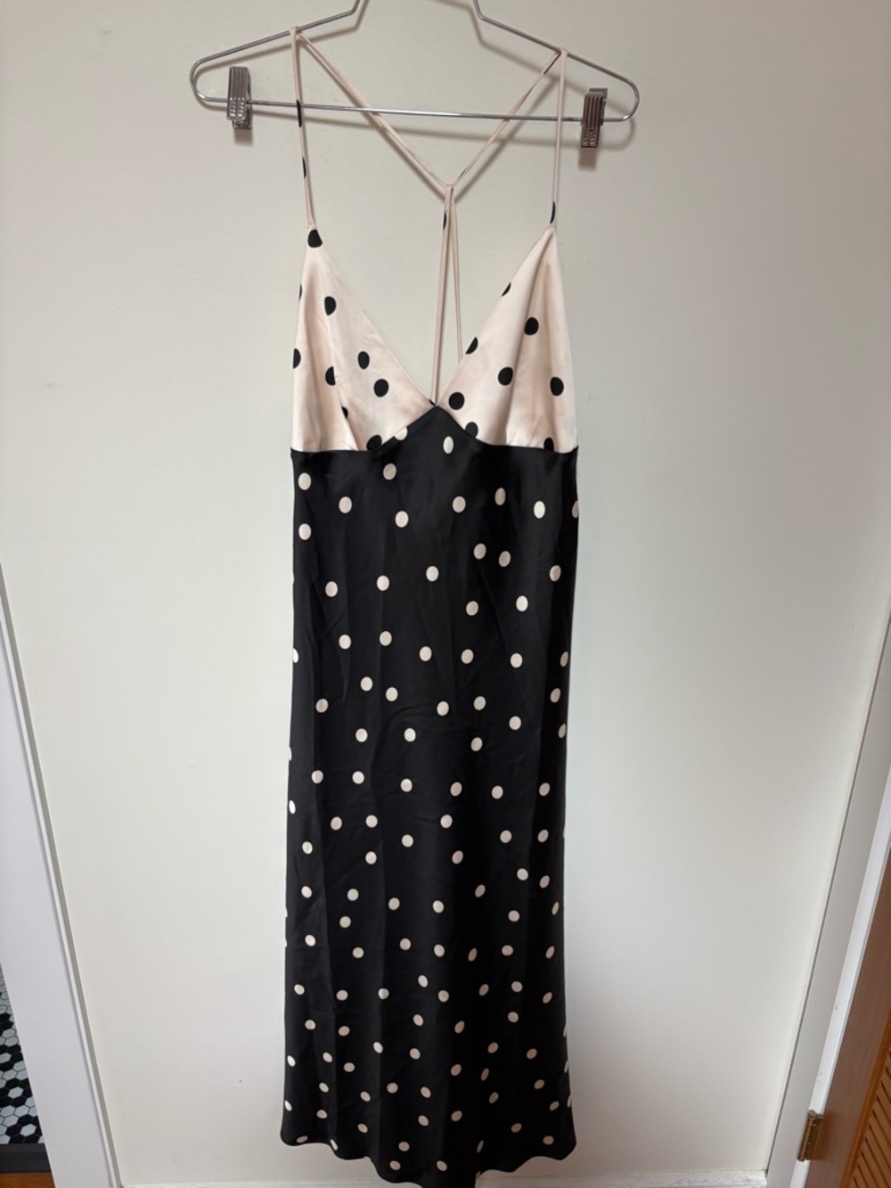 NWT H&M Satin Strappy Dress Size Large - Picture 5 of 15